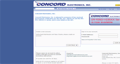 Desktop Screenshot of concord-electronics.com