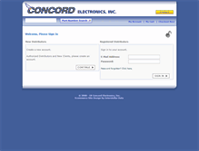 Tablet Screenshot of concord-electronics.com